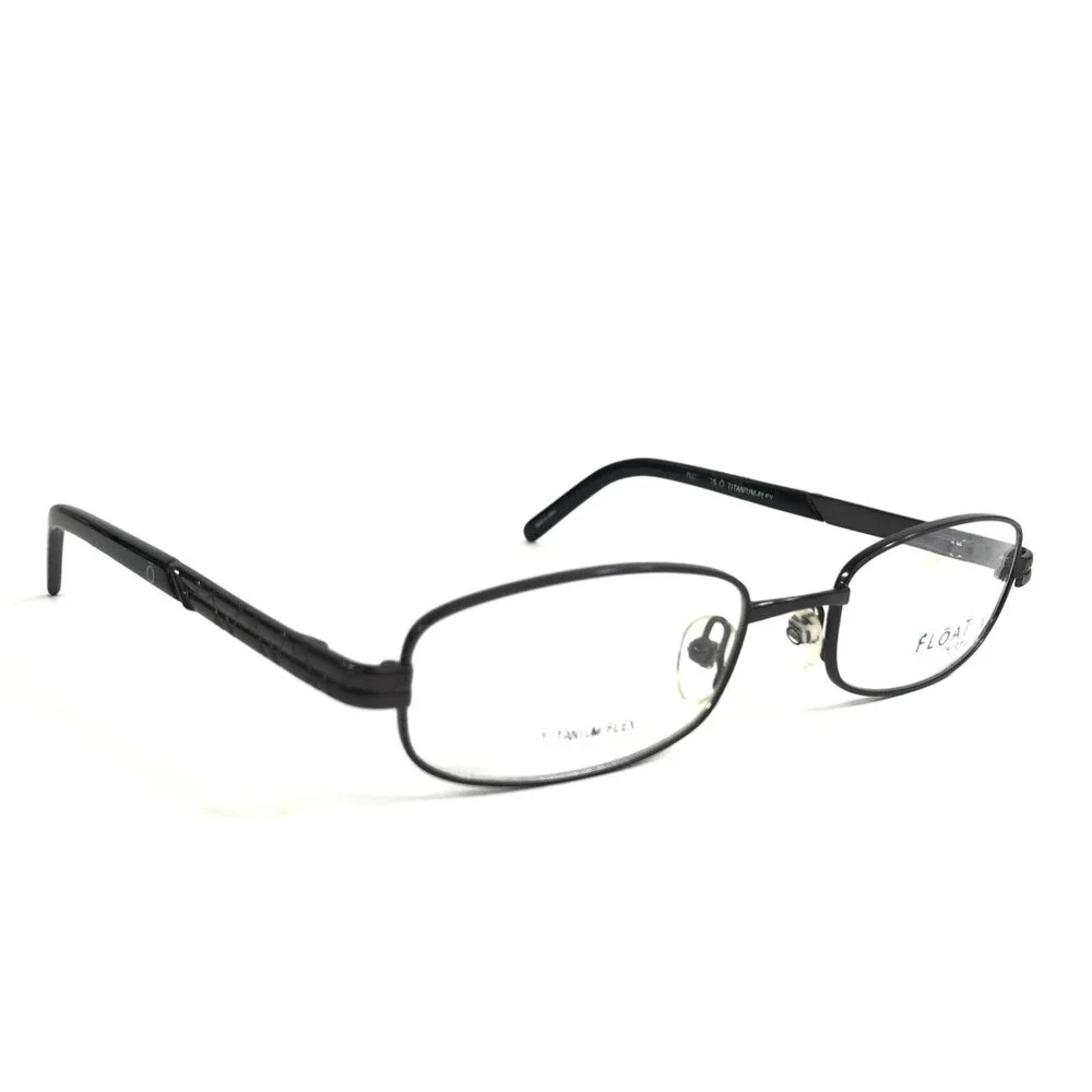 Float Kids Eyeglasses Frame KF316 GUNMETAL Rectangle Full Rim Titanium 48-18-130